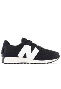 Buty New Balance GS327CBW - czarne. Okazja: na co dzień. Kolor: czarny. Materiał: materiał, guma, syntetyk. Szerokość cholewki: normalna. Sezon: lato