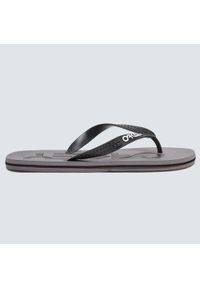 Japonki plażowe męskie Oakley College Flip Flop. Okazja: na plażę. Kolor: szary. Styl: sportowy