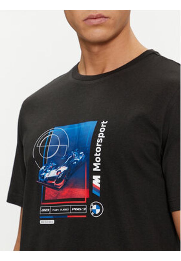 Puma T-Shirt BMW MMS Car Graphic 624158 Czarny Regular Fit. Kolor: czarny. Materiał: bawełna