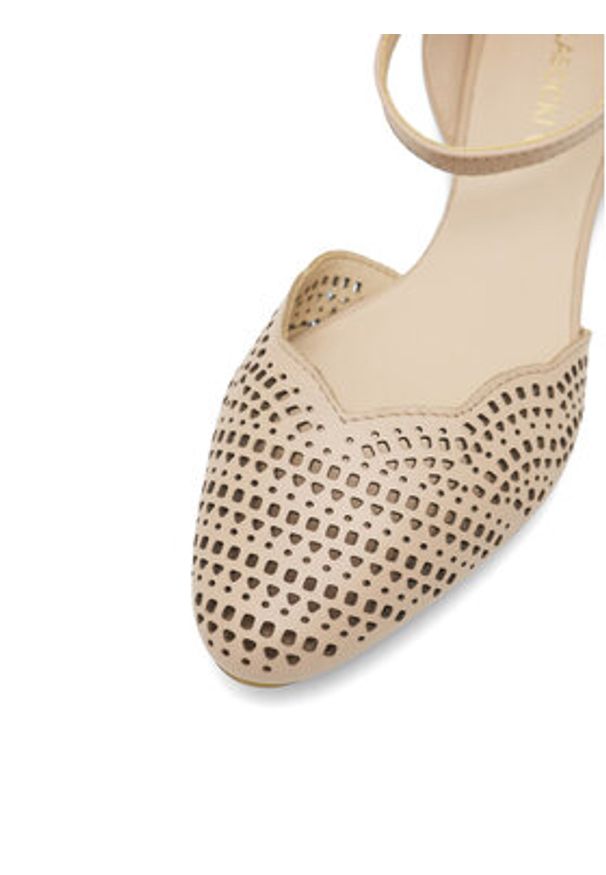 Lasocki Baleriny RST-KAJA-24 Beżowy. Kolor: beżowy. Materiał: skóra