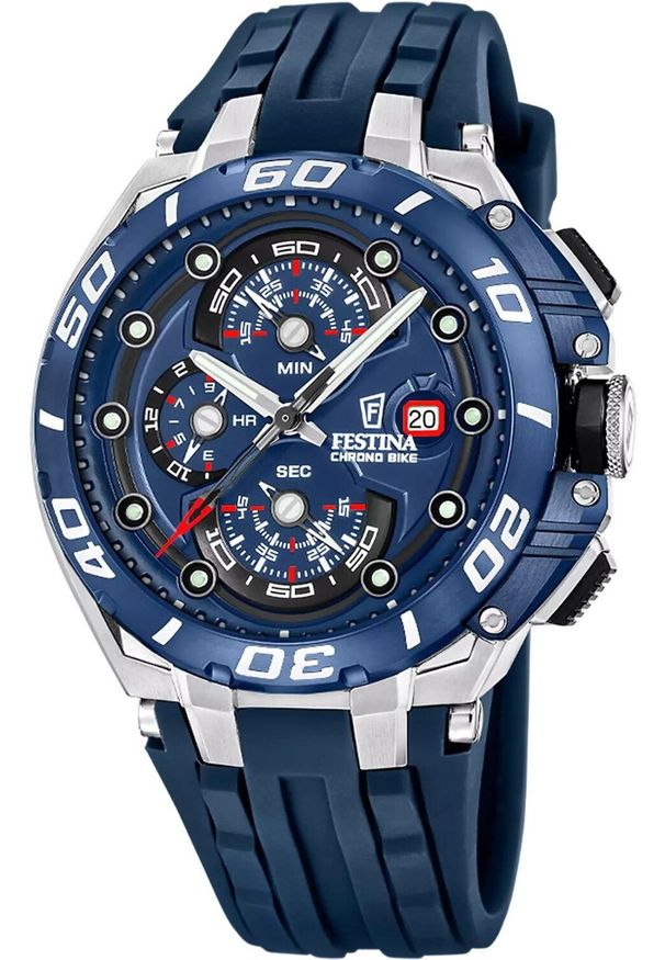 Zegarek Festina Zegarek męski Festina F20755-4 niebieski. Kolor: niebieski