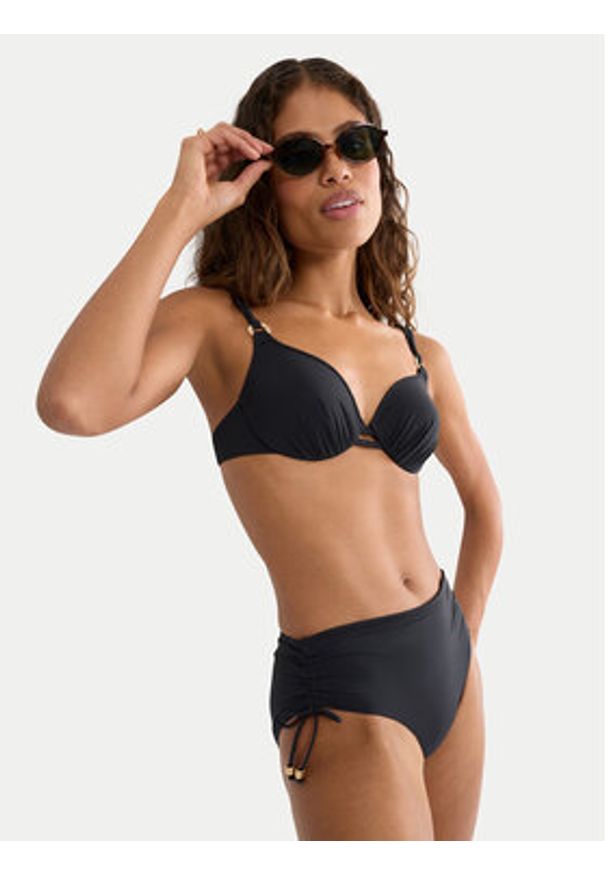 Triumph Dół od bikini Summer Twist 10227184 Czarny. Kolor: czarny. Materiał: syntetyk