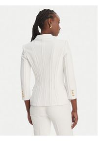 Elisabetta Franchi Marynarka GI-218-61E2-V780 Biały Regular Fit. Kolor: biały. Materiał: syntetyk #2