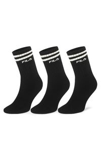 Fila Skarpety Wysokie Męskie F5603-AW24 (3-pack) Czarny. Kolor: czarny. Materiał: bawełna