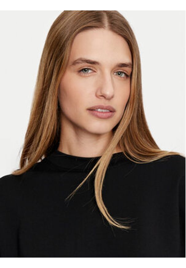 Imperial Bluza FG94IHZ Czarny Loose Fit. Kolor: czarny. Materiał: wiskoza, syntetyk