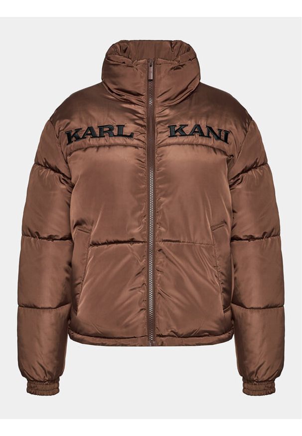 Karl Kani Kurtka puchowa Retro Essentials 6176622 Brązowy Regular Fit. Kolor: brązowy. Materiał: puch, syntetyk. Styl: retro