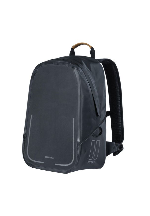 BASIL - Plecak Rowerowy Urban Dry Backpack 18 Litrów 27 X 16 X 45 Cm - Czarny Mat. Kolor: czarny. Styl: casual