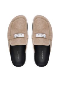 Tory Burch Klapki Lee Lee Mule 177967 Beżowy. Kolor: beżowy. Materiał: zamsz, skóra #5