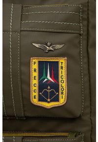 Aeronautica Militare plecak męski kolor zielony duży gładki. Kolor: zielony. Wzór: gładki #2