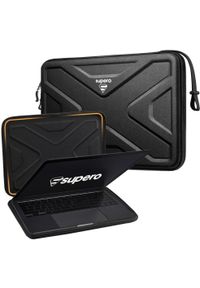 SUPERO - Etui na laptopa 13 14 cali Supero X-Sleeve twarde, czarna. Kolor: czarny