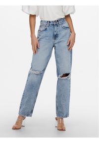 only - ONLY Jeansy Robyn 15250328 Niebieski Straight Fit. Kolor: niebieski