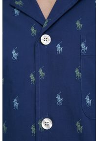 Polo Ralph Lauren piżama bawełniana 714862798002 kolor granatowy wzorzysta. Kolor: niebieski. Materiał: bawełna #2