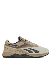 Reebok Buty na siłownię Nano X3 IF2546 Beżowy. Kolor: beżowy. Materiał: mesh, materiał. Sport: fitness