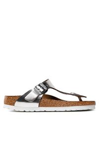 Birkenstock Japonki Gizeh Bs 1003675 Srebrny. Kolor: srebrny. Materiał: skóra #4