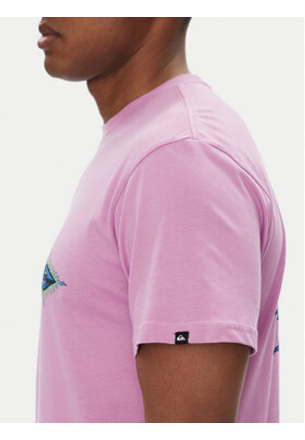 Quiksilver T-Shirt Ev Beach Blast EQYZT08046 Fioletowy Regular Fit. Kolor: fioletowy. Materiał: bawełna