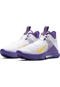 Buty koszykarskie męskie Nike Witness 4 Lebron James. Zapięcie: sznurówki. Kolor: fioletowy, wielokolorowy. Materiał: materiał. Szerokość cholewki: normalna. Sport: koszykówka
