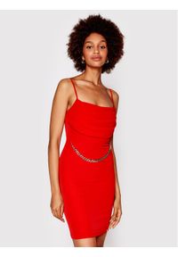 Rinascimento Sukienka koktajlowa CFC0109348003 Czerwony Slim Fit. Kolor: czerwony. Materiał: syntetyk. Styl: wizytowy #1