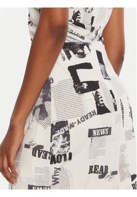 Desigual Spódnica midi Breaking News 25WWFK07 Biały Regular Fit. Kolor: biały. Materiał: syntetyk #4
