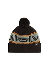 Quiksilver - Czapka z mankietem dla Mężczyzn SUMMIT Czarny. Kolor: czarny. Materiał: akryl, materiał. Wzór: haft