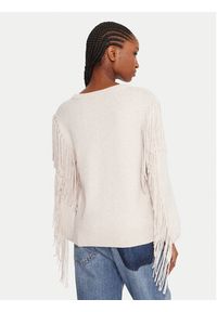 Marella Sweter Falco 2525366281000 Beżowy Regular Fit. Kolor: beżowy. Materiał: wiskoza #3