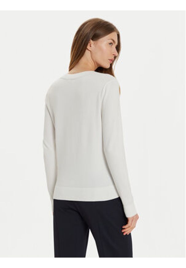 TOMMY HILFIGER - Tommy Hilfiger Sweter WW0WW44984 Écru Regular Fit. Materiał: syntetyk