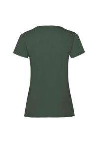 FRUIT OF THE LOOM - Koszulka Damska Valueweight. Kolor: zielony