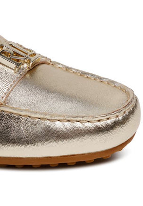 Lauren Ralph Lauren Mokasyny Barnsbury 802809341001 Złoty. Kolor: złoty. Materiał: skóra