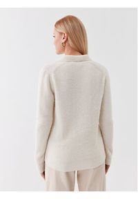 Calvin Klein Sweter K20K205837 Écru Regular Fit. Materiał: syntetyk