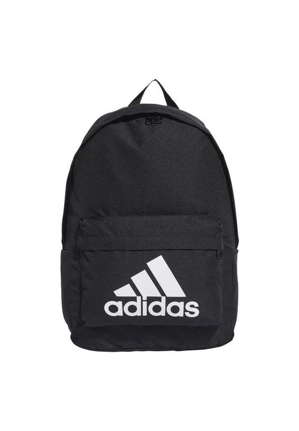 Adidas - Plecak szkolny ADIDAS czarny FS8332. Kolor: czarny. Materiał: poliester, tkanina. Wzór: ze splotem. Styl: casual