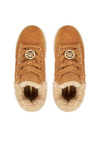 Karl Lagerfeld - KARL LAGERFELD Sneakersy Kreeper Lo KL42312 Brązowy. Kolor: brązowy. Materiał: zamsz, skóra #4