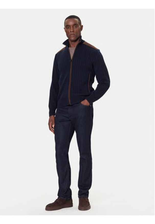 PAUL & SHARK - Paul&Shark Kardigan 15311210 Granatowy Regular Fit. Kolor: niebieski. Materiał: wiskoza