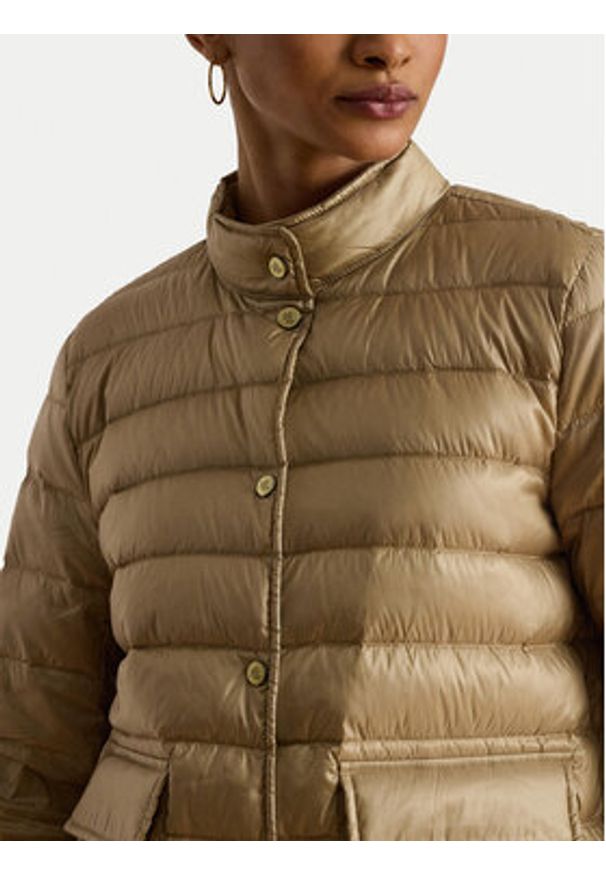 Lauren Ralph Lauren - LAUREN RALPH LAUREN Kurtka puchowa 297967137004 Beżowy Regular Fit. Kolor: beżowy. Materiał: syntetyk
