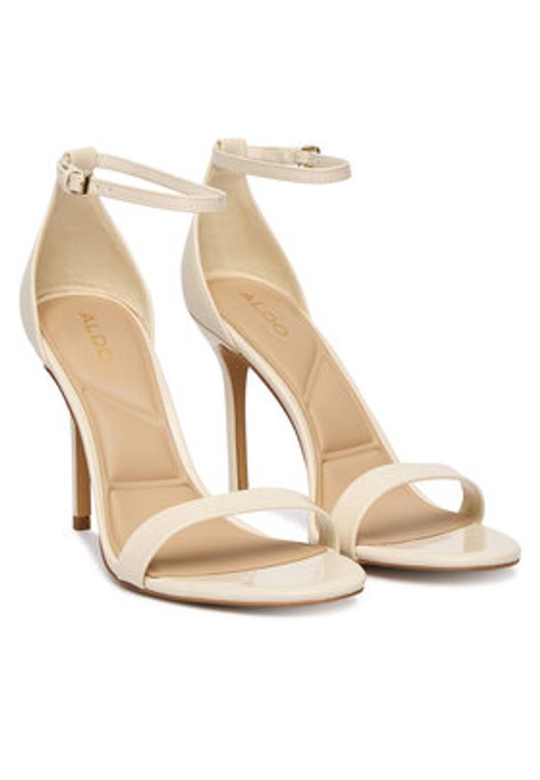 Aldo Sandały Jacynthe 14190668 Biały. Kolor: biały. Materiał: skóra