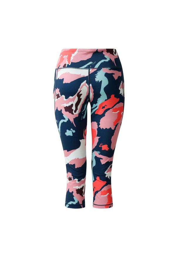 Regatta - Legginsy Damskie Influential II Marble Swirl O Długości 3/4. Kolor: czarny, wielokolorowy
