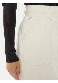 Calvin Klein Jeans Spódnica jeansowa J20J223886 Écru Regular Fit. Materiał: bawełna #3