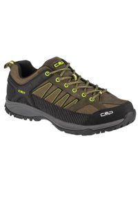 Buty trekkingowe męskie CMP 3Q1115722ER. Zapięcie: sznurówki. Kolor: zielony, wielokolorowy, brązowy. Materiał: guma, skóra, tkanina. Szerokość cholewki: normalna
