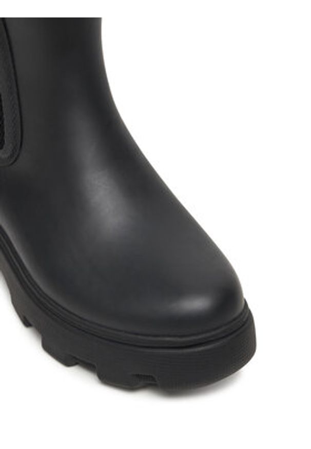 TOMMY HILFIGER - Tommy Hilfiger Kalosze Flag Ankle Warm Lining FW0FW08974 Czarny. Kolor: czarny. Materiał: kauczuk