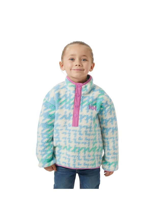 Kurtka dresowa dla małego dziecka Helly Hansen Frosty Pile. Kolor: niebieski. Materiał: dresówka