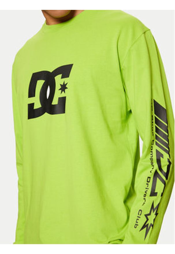 DC Shoes Longsleeve Drivers Club ADYZT05406 Zielony Standard Fit. Kolor: zielony. Materiał: bawełna. Długość rękawa: długi rękaw