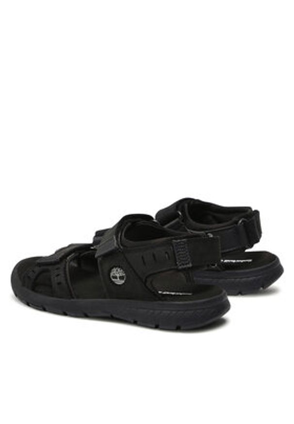 Timberland Sandały Governor's Island 3 Strap TB0A1QYZ001 Czarny. Kolor: czarny. Materiał: nubuk, skóra