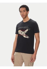 Aeronautica Militare T-Shirt 251TS2406J641 Granatowy Regular Fit. Kolor: niebieski. Materiał: bawełna