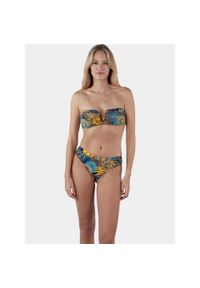 Bikini Top Damski Barts Mahn Bandeau. Kolor: niebieski, wielokolorowy, żółty. Materiał: materiał