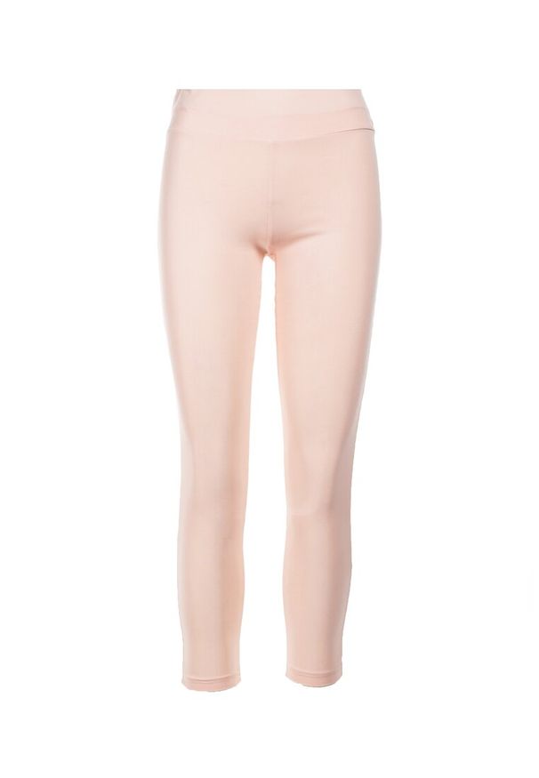 Renee - Jasnoróżowe Legginsy Nealiria. Kolor: różowy. Materiał: dzianina. Długość: długie. Wzór: gładki. Styl: klasyczny