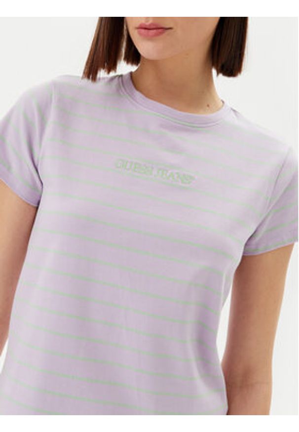 Guess Jeans T-Shirt W4BI53 KCIE1 Kolorowy Regular Fit. Materiał: bawełna. Wzór: kolorowy