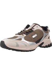 TOMMY HILFIGER - Kapcie TOMMY JEANS TJW OUTDOOR RUNNER Zielony. Kolor: zielony. Materiał: jeans. Styl: sportowy
