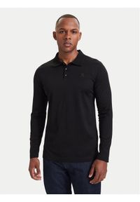 Karl Lagerfeld - KARL LAGERFELD Polo 745000 564200 Czarny Regular Fit. Typ kołnierza: polo. Kolor: czarny. Materiał: bawełna #1