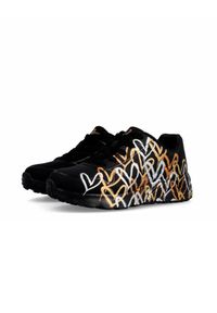 skechers - Buty dziecięce SKECHERS JGoldcrown Uno Lite Metallic Love. Okazja: na co dzień. Kolor: czarny, wielokolorowy. Materiał: syntetyk, skóra
