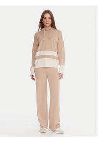 United Colors of Benetton - United Colors Of Benetton Sweter 102HE203V Beżowy Boxy Fit. Kolor: beżowy. Materiał: syntetyk #4