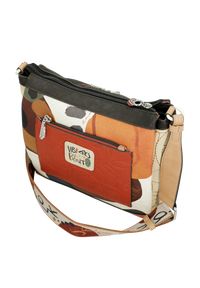 Pomarańczowa Damska Torebka Anekke Edycja Limitowana. Kolor: pomarańczowy. Wzór: napisy. Dodatki: z breloczkiem. Materiał: z tłoczeniem. Styl: casual, elegancki #3