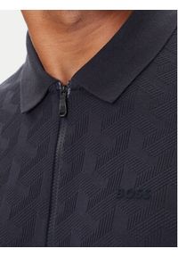 BOSS Polo Mirror QZ 50548653 Granatowy Relaxed Fit. Typ kołnierza: polo. Kolor: niebieski. Materiał: bawełna #5